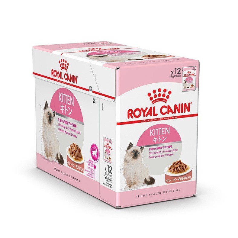 [Mã PET50K giảm Giảm 10% - Tối đa 50K đơn từ 250K] PATE ROYAL CANIN KITTEN NGUYÊN LỐC 12 GÓI