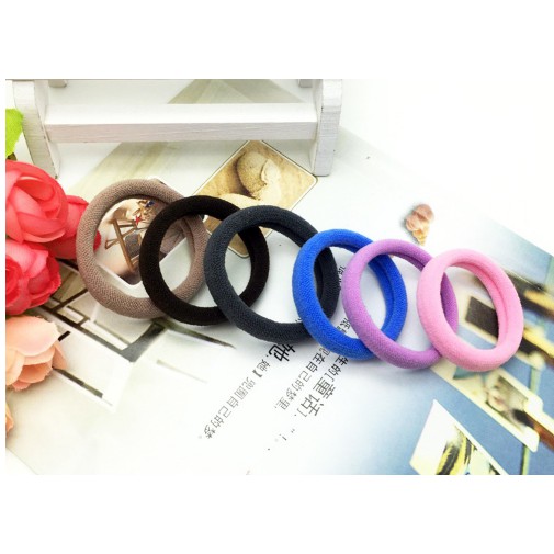 10 dây buộc tóc trơn loại tốt