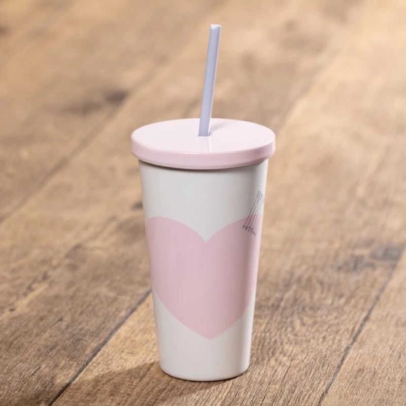 - LY GIỮ NHIỆT 2019 VALENTINE SS PINK HEART COLD CUP 16oz