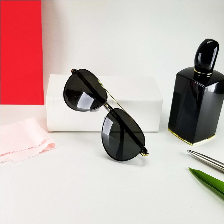 Kính mát nam màu đen chống nắng, chống tia UV, râm mát và dịu mắt 8738- Gọng kim loại không gỉ, form phi công - Giá sỉ | BigBuy360 - bigbuy360.vn