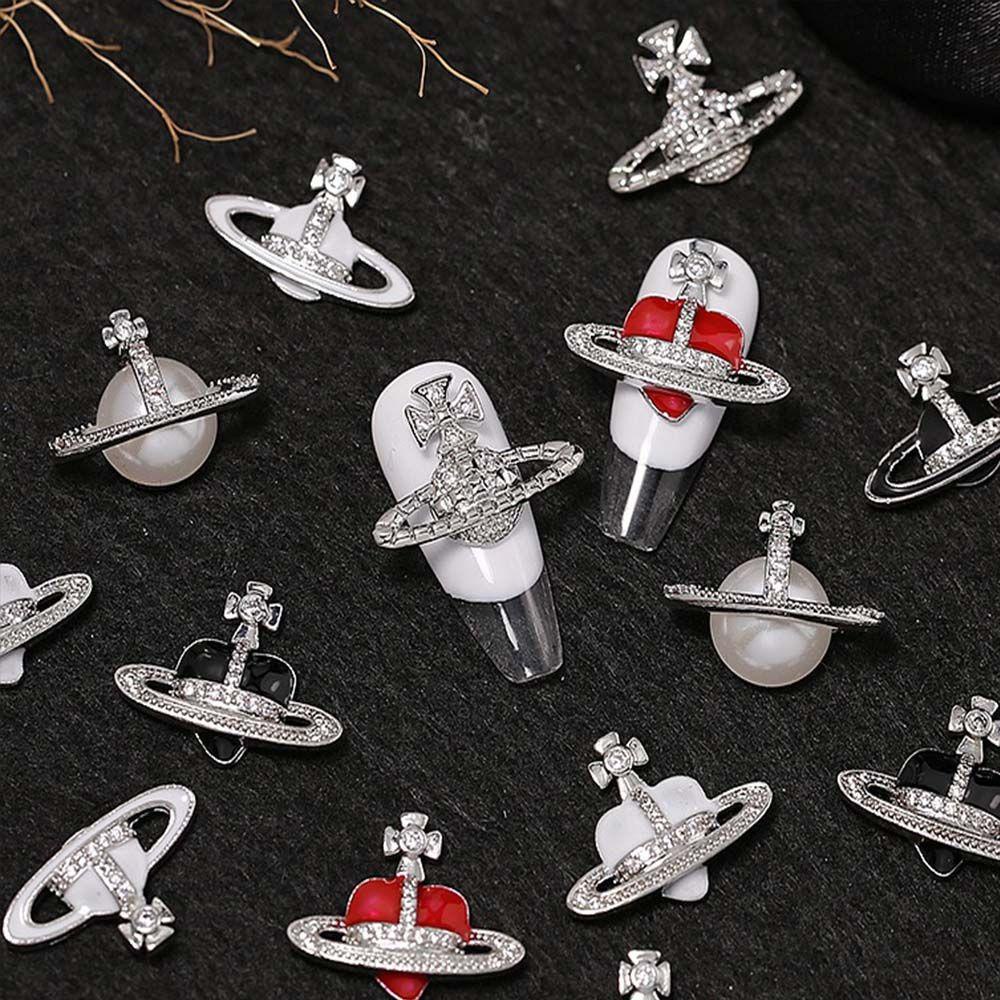 Móng Tay Giả Hình Hành Tinh|Phụ Kiện Trang Trí Móng Tay 3D Lấp Lánh Sang Trọng Charms
