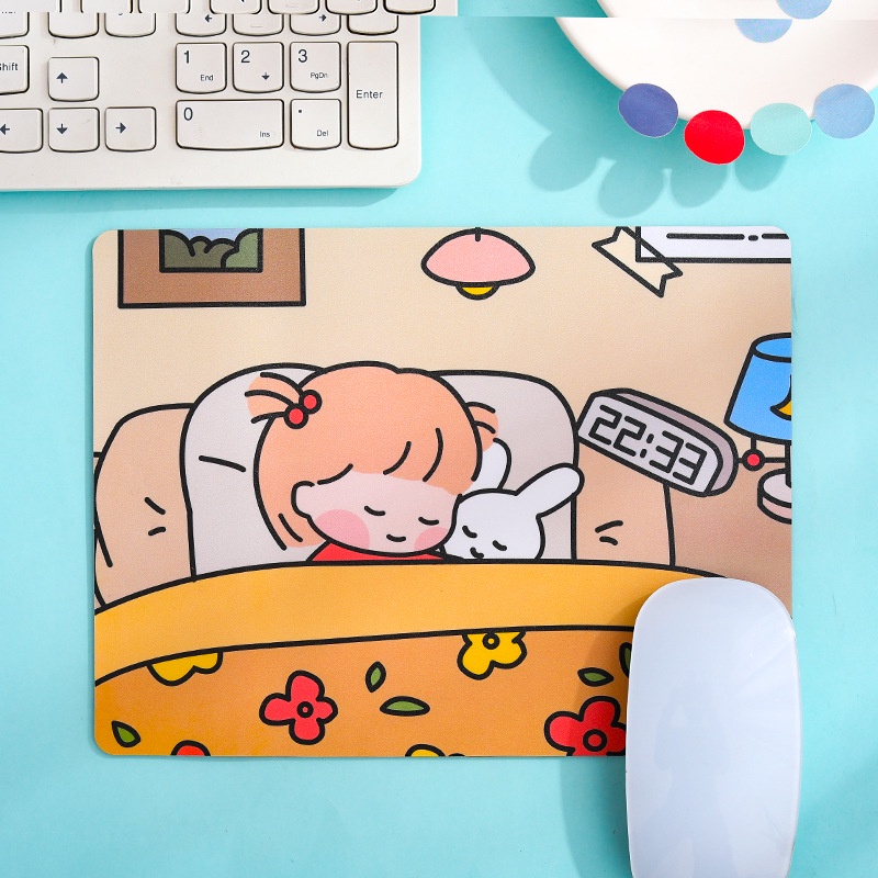 Miếng Lót Chuột Hoạt Hình Dễ Thương Dày Dặn, Chống Trượt - BooMart