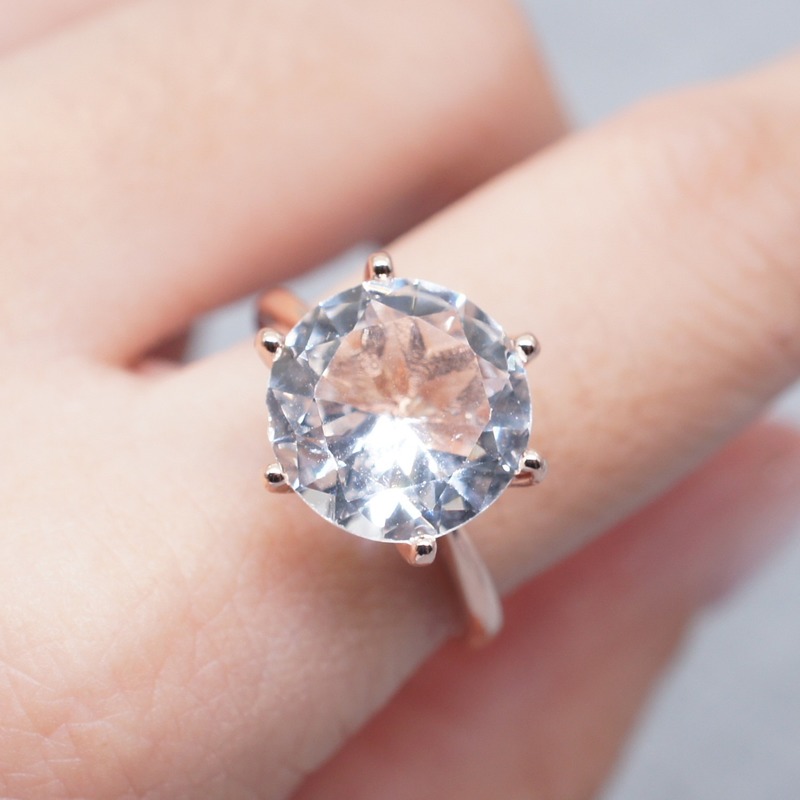 Thời Trang Cao Cấp Nhẫn Đứng Kim Cương Nữ Tặng