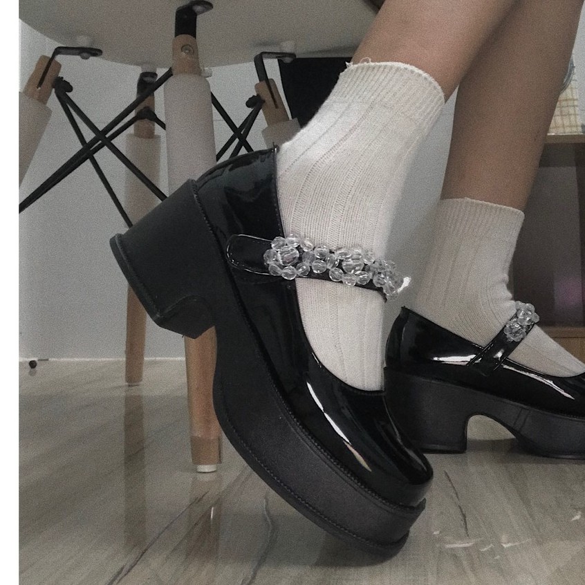 (FREESHIP - CÓ SẴN) Giày Búp bê nữ - giày Lolita nữ đế cao phong cách Ulzzang | BigBuy360 - bigbuy360.vn
