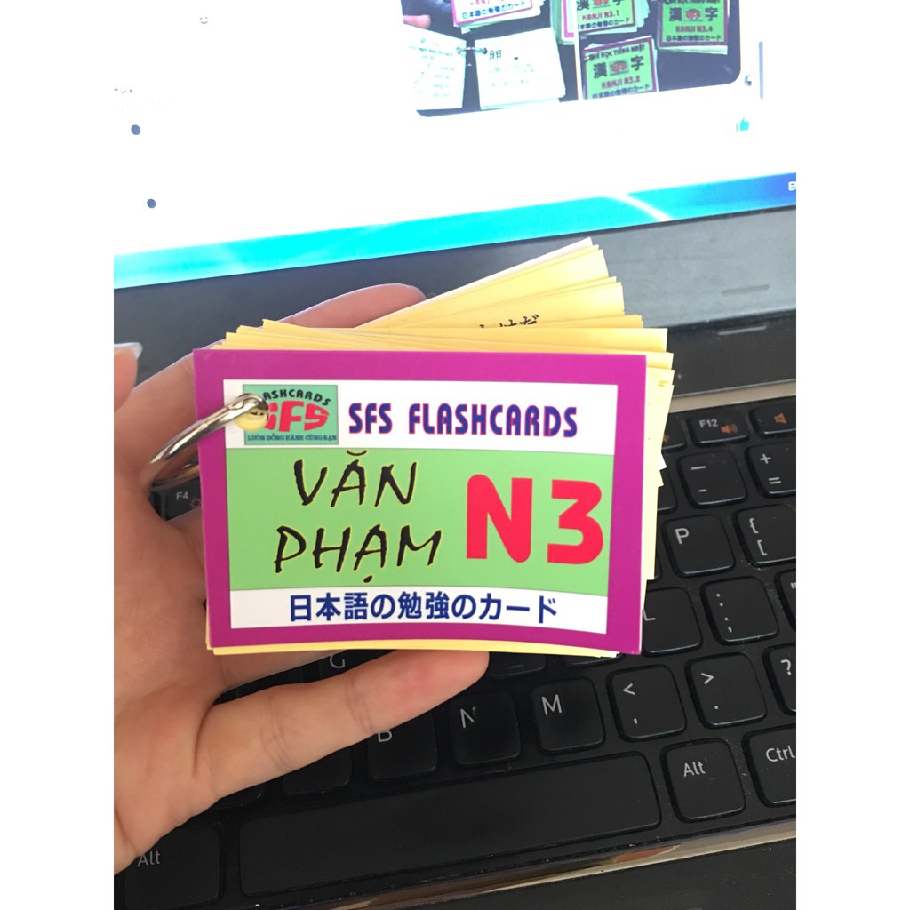 Flashcards Ngữ phap N3 - Thẻ học ngữ pháp N3 có ép plastic chống nước