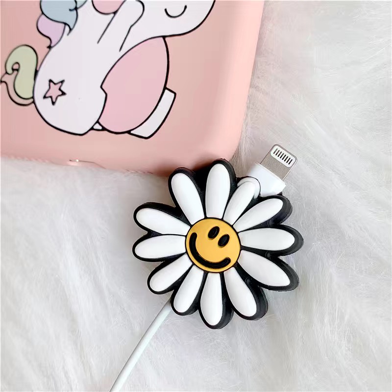 Dụng cụ bảo vệ đầu dây cáp sạc hình hoạt hình dễ thương