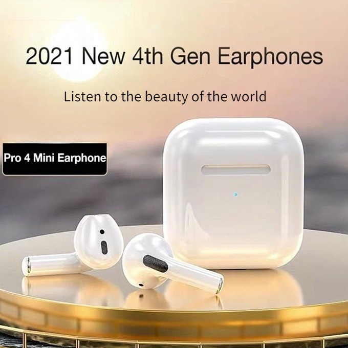 Illunt Tai Nghe Bluetooth Không Dây Mini Pro4 TWS Có Mic Cho Tất Cả Điện Thoại / Máy Tính