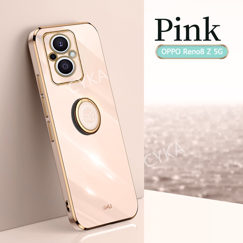 Ốp Điện Thoại Có Nhẫn Xỏ Ngón Tay Cho OPPO Reno 10 9 Pro + / Reno 9 Pro 5G 8T A58 A78 A17 A97