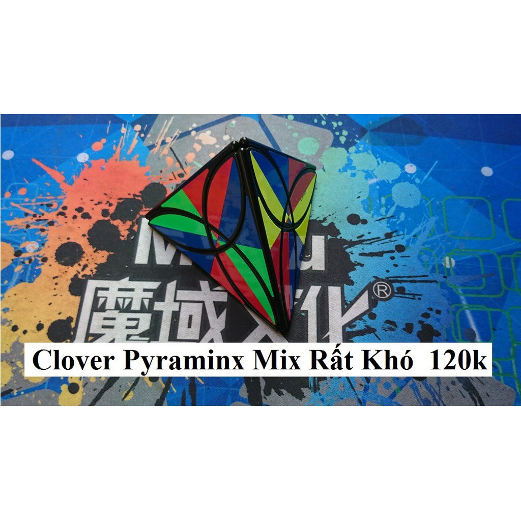 Long Sheng Rubik Clover Pyraminx Mix Màu Rất Khó