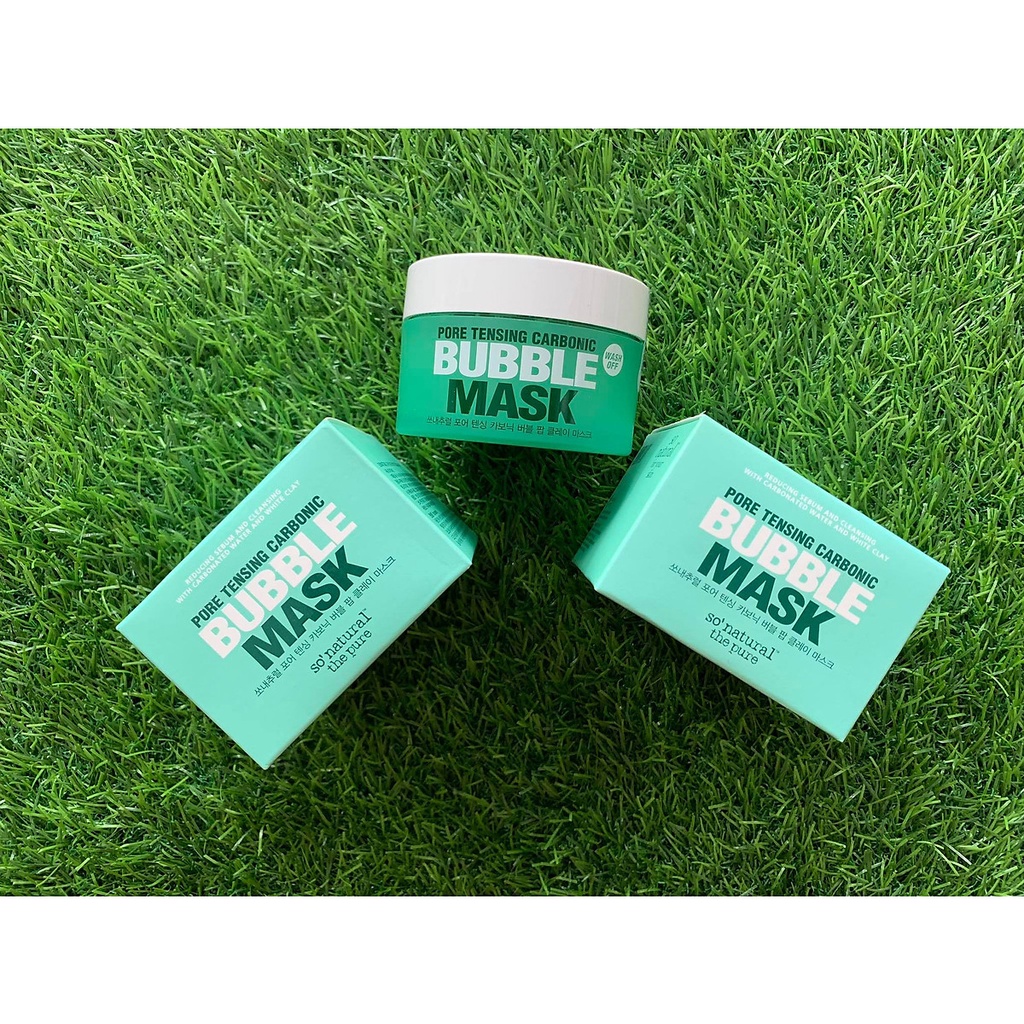So Natural Bubble Mask- Mặt Nạ Đất Sét Sủi Bọt Thải Độc, Làm Sạch Sâu 130g