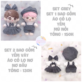 SET ĐỒ ĐÔI CHO DOLL 20 cm
