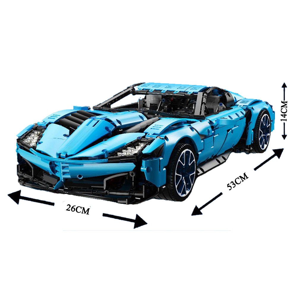 Đồ chơi lắp ráp Mô hình Siêu xe  techinc J906B 4500Ppcs  MOC Corvette Sport Racing Car Corvette 1:8
