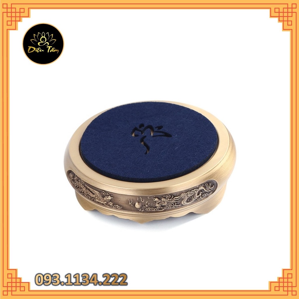 Đôn, chân đế lư hương xông trầm rồng phượng