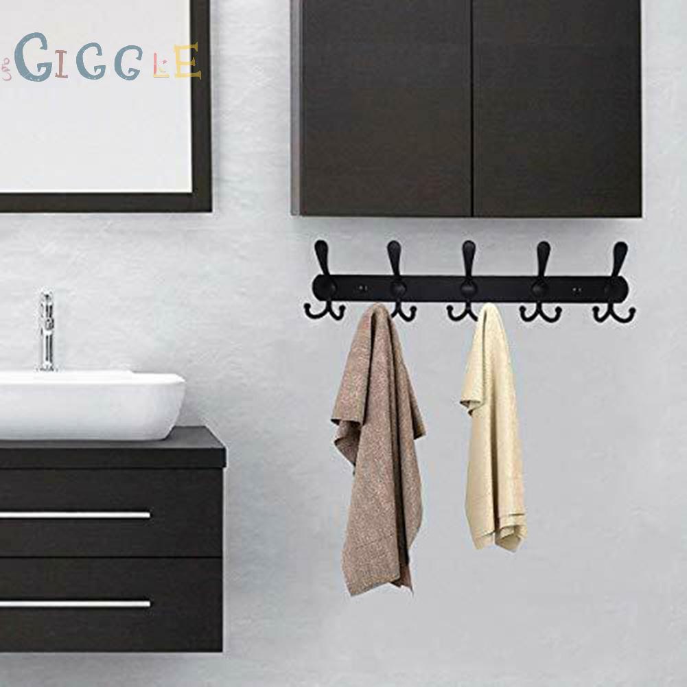 Giá Treo Đồ 5 Móc Gắn Tường Bằng Thép Không Gỉ