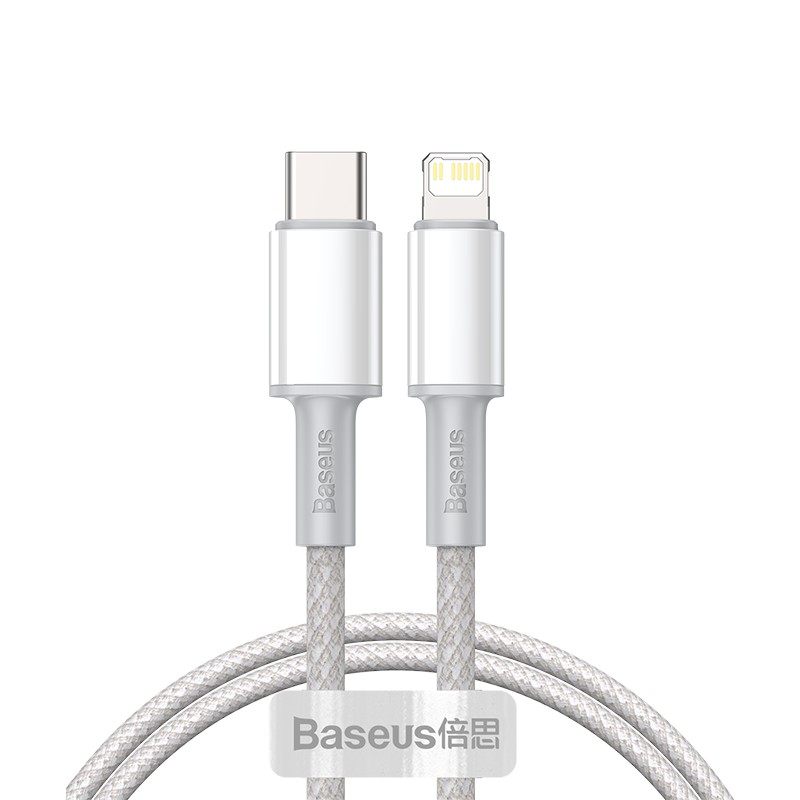 Cáp sạc nhanh và truyền data TypeC to LN Baseus High Density Braided PD 20W (nhiều màu)