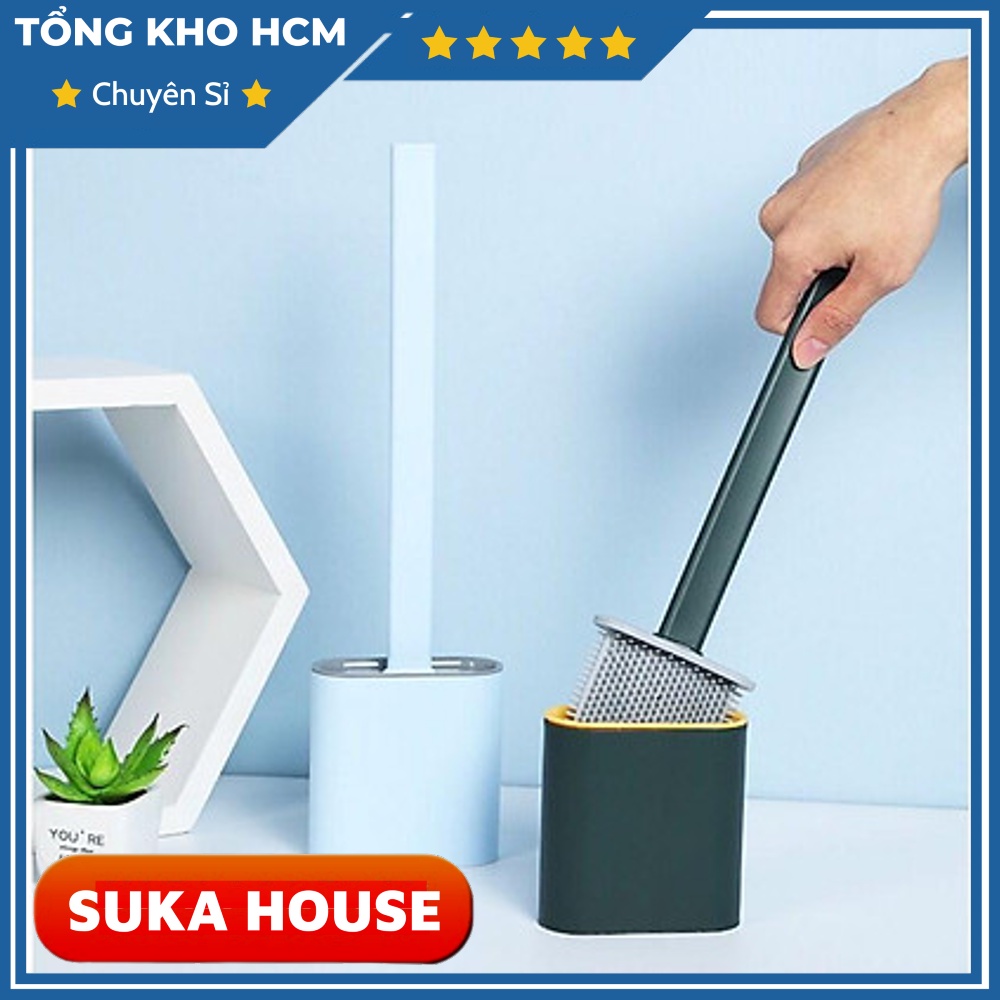 Chổi Cọ ToiLet Vệ Sinh Nhà Tắm Silicon SUKAHOUSE H317