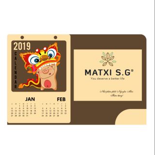 Combo 10 lịch tết in logo - C Nguyễn Mén