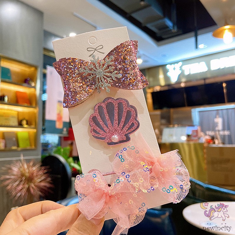 Kẹp Tóc Hình Nơ Phong Cách Hàn Quốc Xinh Xắn Cho Bé Gái