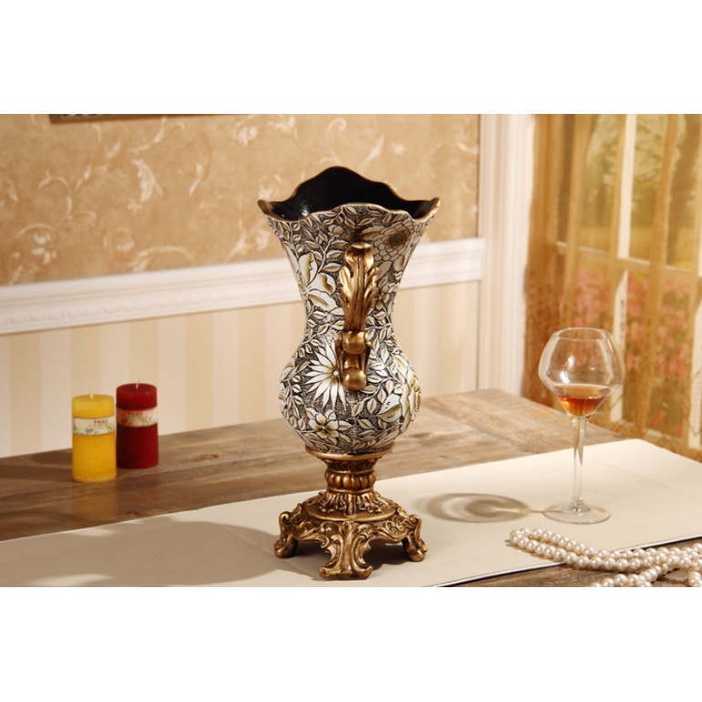 Bình hoa họa tiết vẽ hoa tinh tế mang phong cách tân cổ điển BH21