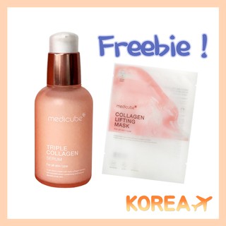[Hàng mới về] Serum + mặt nạ nâng cơ mặt Medicube Triple Collagen 3.0 (55ml)