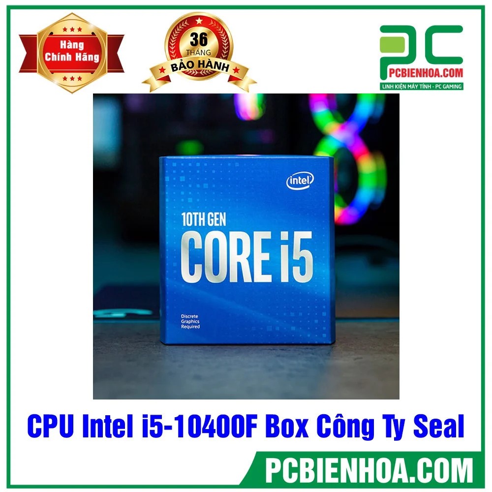  CPU Intel Core i5 10400F (2.9GHz turbo up to 4.3Ghz, 6 nhân 12 luồng) - Socket Intel L