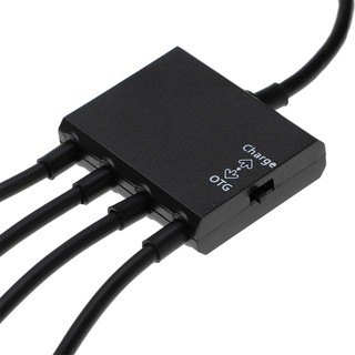 Adapter Chuyển Đổi Micro Usb Sang 3 Cổng Usb 2.0 Màu Đen