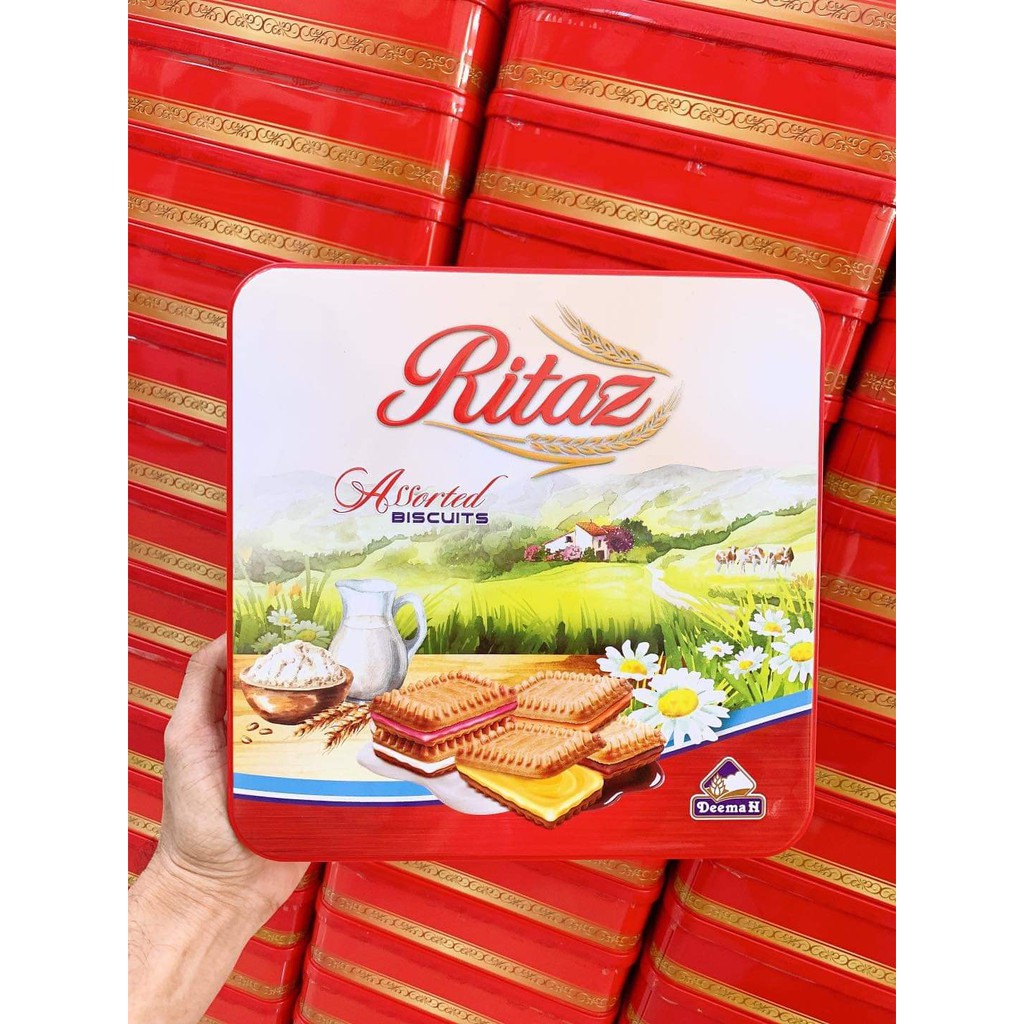 Bánh Ritaz hộp thiếc lớn 500gr