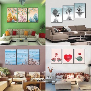 Tranh treo tường giá rẻ, tranh bộ ba scandinavian phòng khách, tranh trang trí gia đình