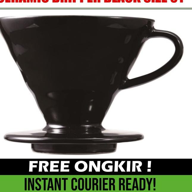 Popular Ceramic Dripper Black Emitter Size 01 (1-2 Cup)