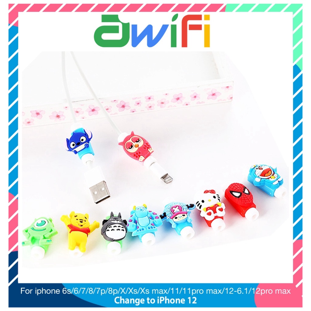 Phụ Kiện Bảo Vệ Chống Đứt Gãy Dây Sạc Cho Tai Nghe Bluetooth Không Dây i12 2 Pro Cáp Sạc Vỏ Case - Awifi H3-6