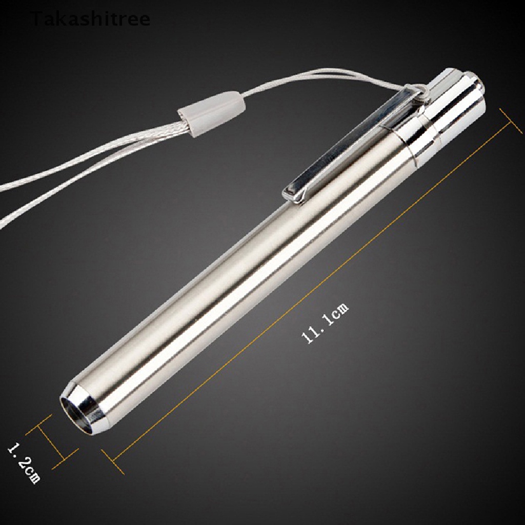 Đèn pin mini cầm tay bằng thép không gỉ