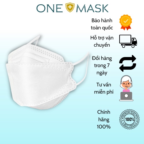 Combo 50c Khẩu trang 4D KF94 ONEMASK, Công nghệ Hàn Quốc, kháng khuẩn, chống lọc bụi mịn, khẩu trang y tế