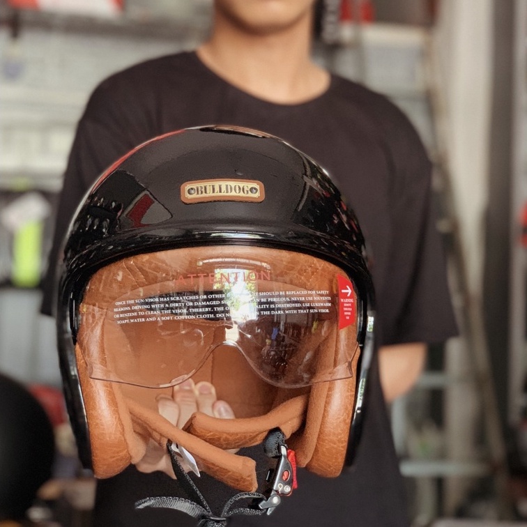 Mũ bảo hiểm 3/4 kính âm Bulldog Beagle II cực chất - BIKER.176 - Mũ bảo hiểm chính hãng Vũng Tàu