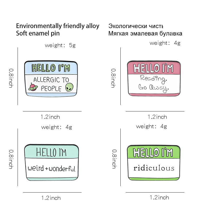 Ghim cài áo họa tiết hoạt hình có 4 mẫu độc đáo