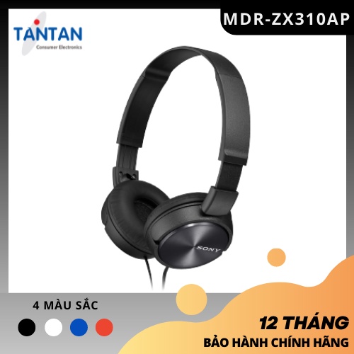 Tai nghe CHOÀNG ĐẦU Sony MDR-ZX310AP | FREESHIP | Neodymium tái tạo âm thanh mạnh mẽ - Thiết kế gập gọn nhẹ - Micro