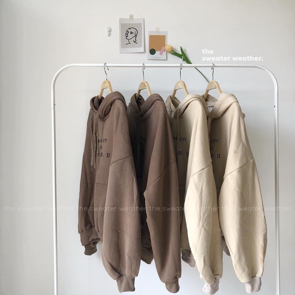 Áo Khoác Hoodie Nỉ Thêu Chữ NY CITY 2 Màu Siêu Xinh | BigBuy360 - bigbuy360.vn