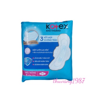 Băng vệ sinh kotex siêu mỏng cánh 8 miếng