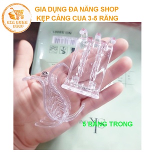 (Combo 3) Kẹp Tóc Càng Cua Trơn Chất Lượng, Kẹp 3 Răng - 5 Răng