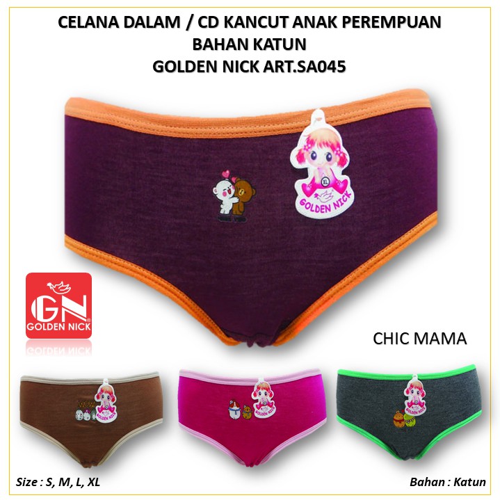 Đĩa Cd Ca Nhạc Kancut Girls Panty / Pants In Gold Nick Girls Art.sa045 Mama