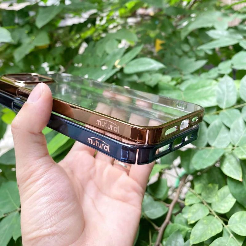 Ốp Lưng Trong Viền Màu MUTURAL Cực Đẹp Iphone 13, 13 Pro, 13 Pro Max Bảo Vệ Máy Khỏi