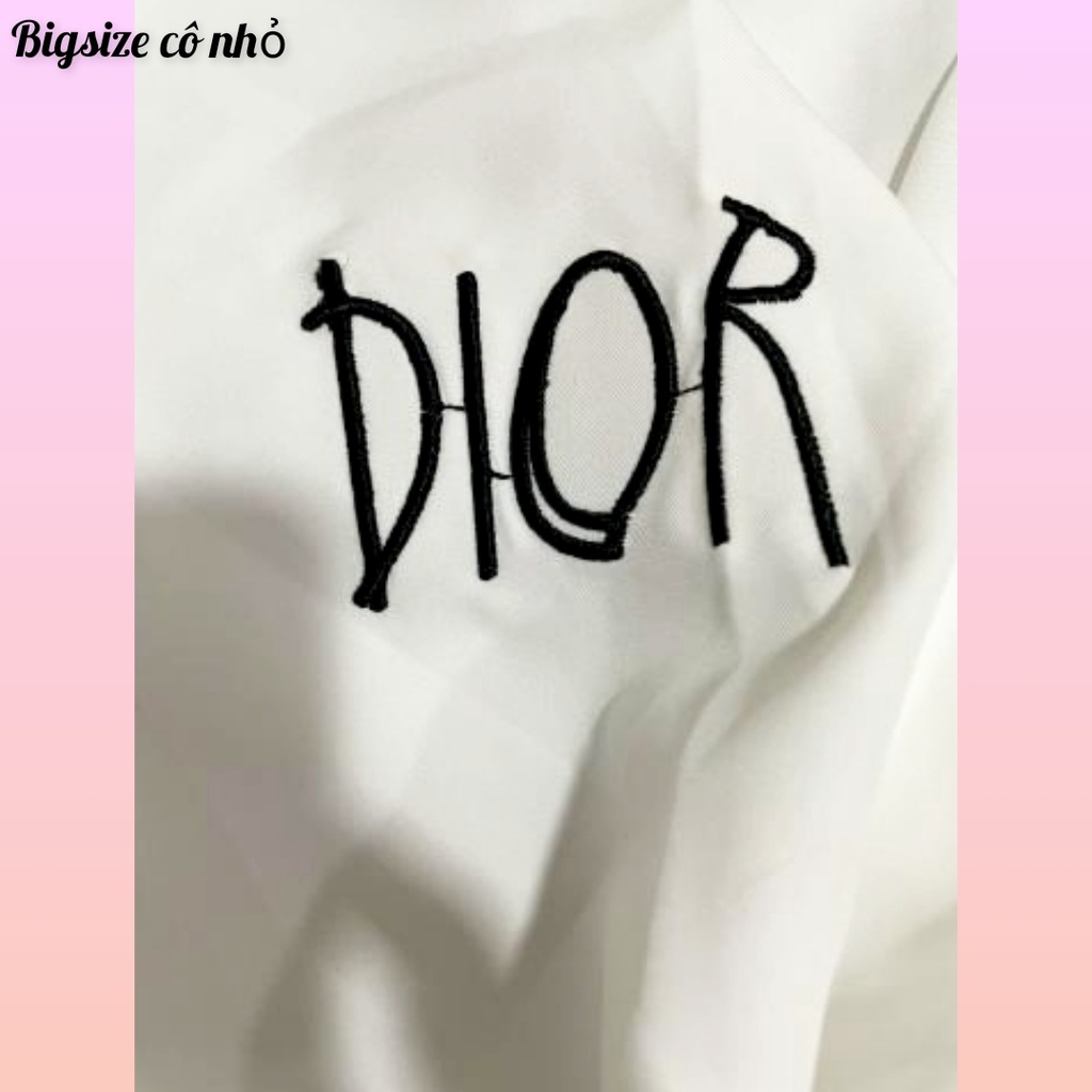 Áo sơ mi bigsize nữ(60kg đến 100kg)áo sơ mi kiểu mập đẹp mập xinh mã Dior kiểu