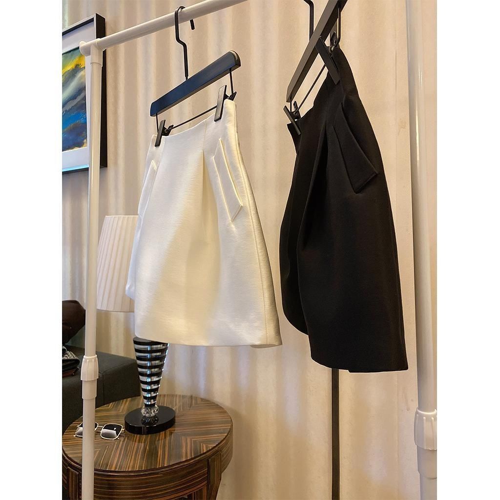 Chân Váy Chữ A Lưng Cao Màu Trắng Thời Trang Mùa Thu Mới Cho Nữ