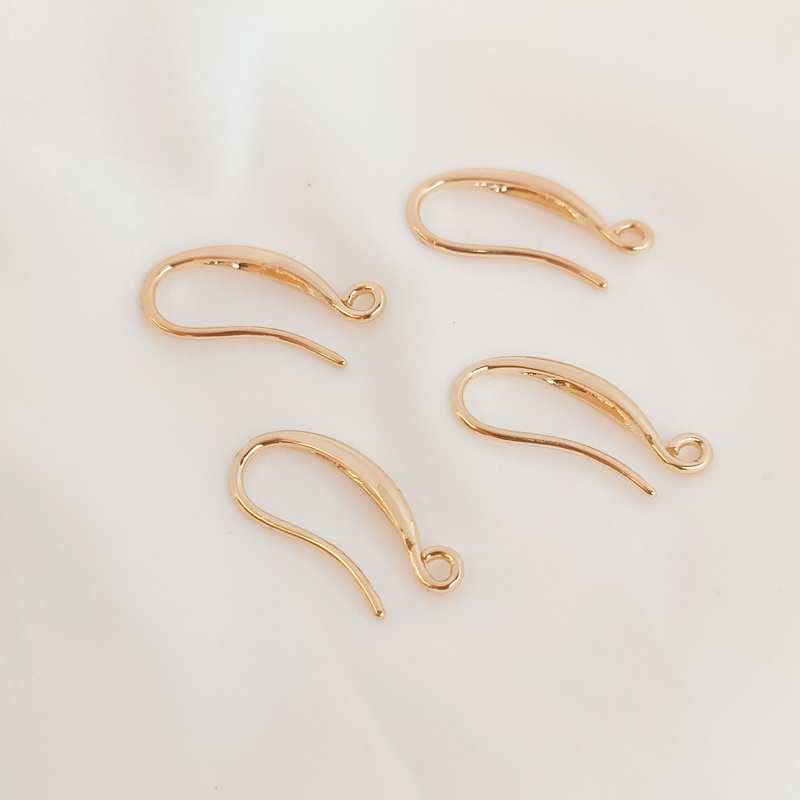 Khuyên Tai Móc diy Bán Nguyệt Mạ Vàng 14K Bóng Bán Nguyệt diy