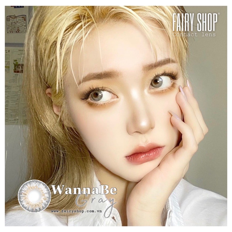 Áp Tròng Wannabe Gray C301 GRAY 14.2 - Kính Áp Tròng FAIRY SHOP CONTACT LENS độ 0 đến 8