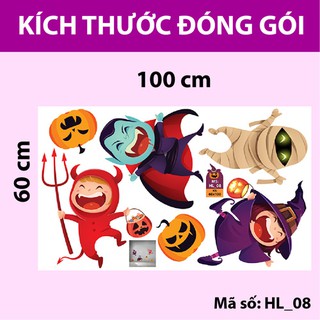 DECAL TRANG TRÍ HALLOWEEN SỐ 8