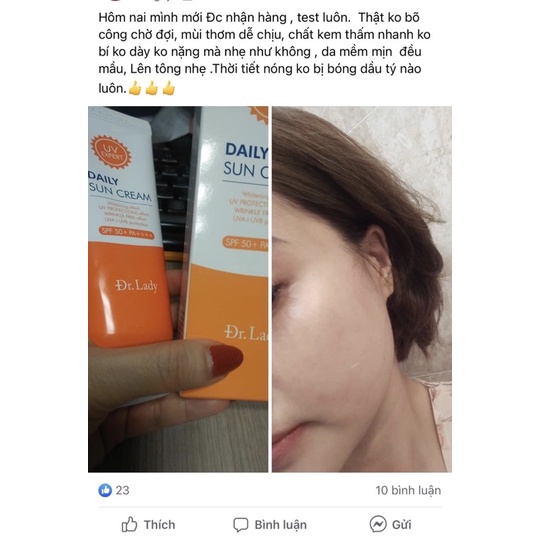KEM CHỐNG NẮNG VẬT LÝ DAILY SUN CREAM 3 IN 1 SPF50+ PA ++++ 60ML - NÂNG TONE | BigBuy360 - bigbuy360.vn