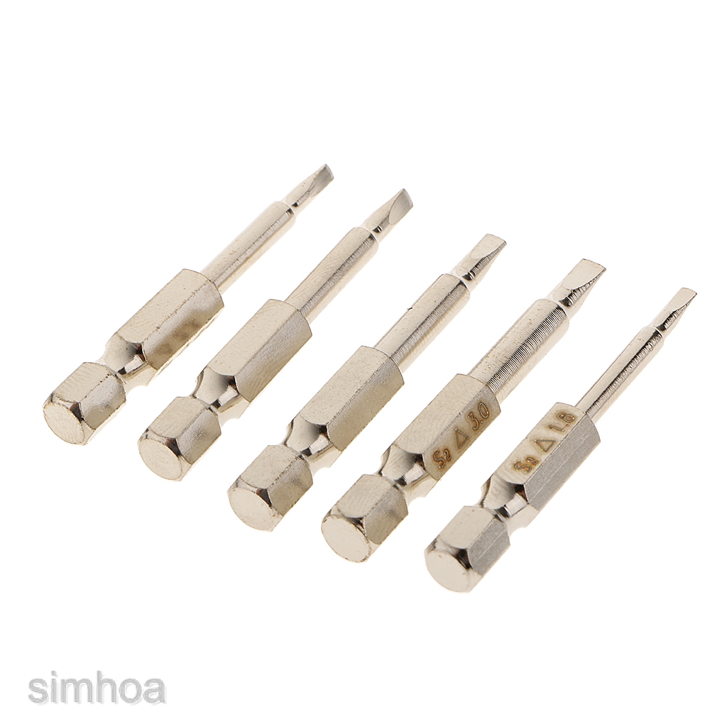 Bộ 5 Đầu Tua Vít Lục Giác Từ Tính Bằng Thép 1 / 4 &quot;Tiện Dụng