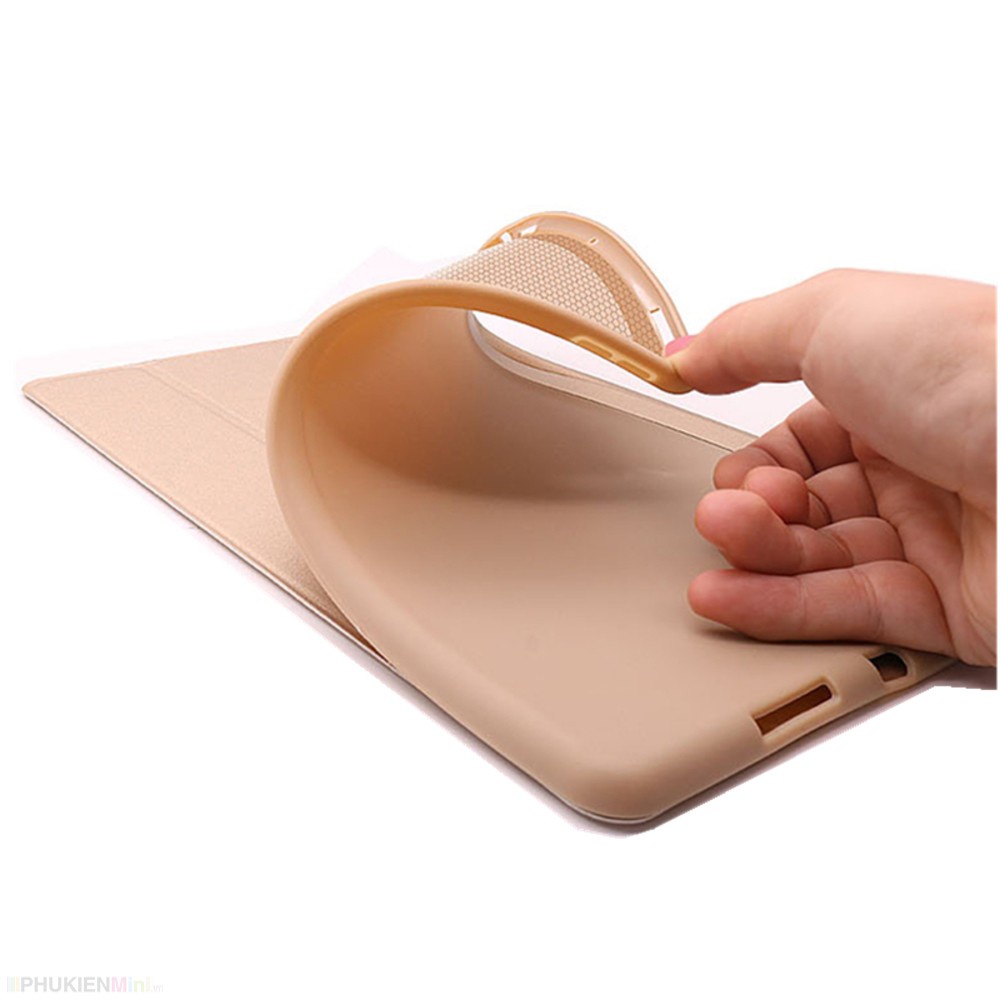 Bao da smart cover lưng dẻo nắp gập 2 tư thế, hỗ trợ tắt mở tự động cho iPad Mini 6
