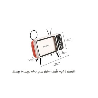 Loa Bluetooth mô hình TV trắng đen thời bao cấp