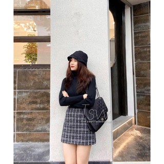 Chân váy dạ tweed